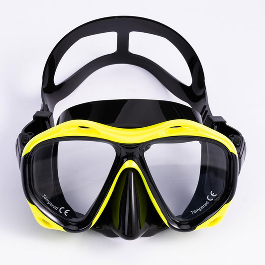 Diving goggles Adult male and female snorkeling mask HD diving goggles Full dry diving mask large frame