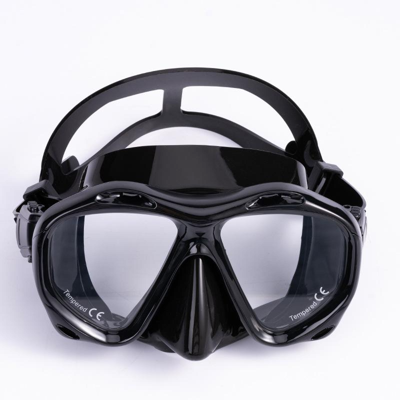 Diving goggles Adult male and female snorkeling mask HD diving goggles Full dry diving mask large frame