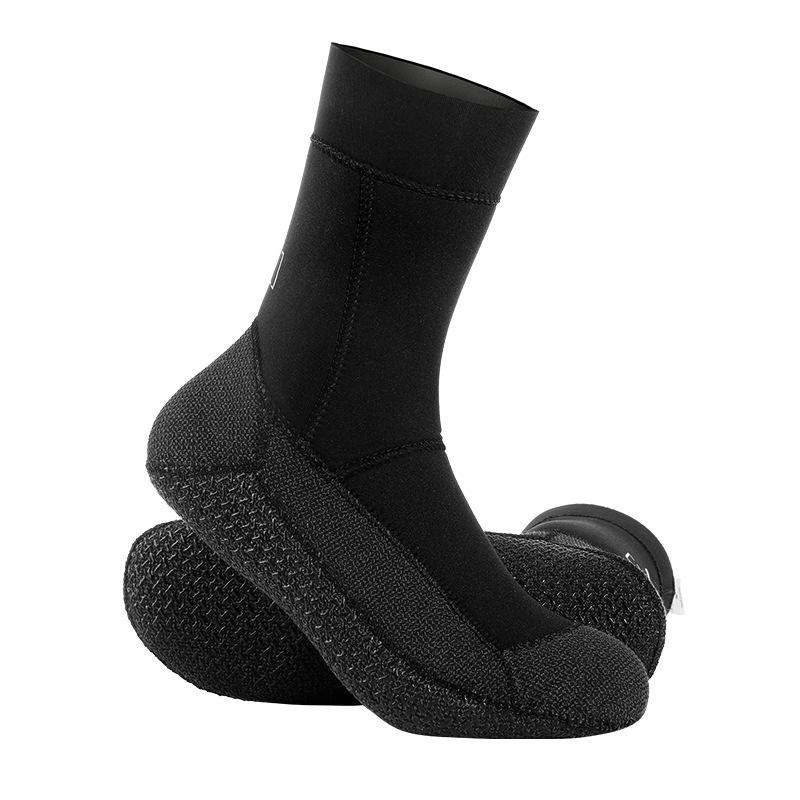 5mm diving socks thickened warm, wear-resistant, waterproof, non-slip, cold and cut resistant CR super elastic Kevlar swimming and beach socks